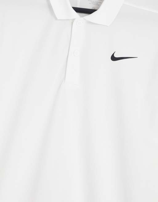 Nike Golf Victory Swoosh chest polo in white | ASOS
