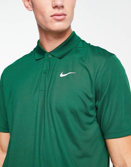 Green nike cheap golf polo