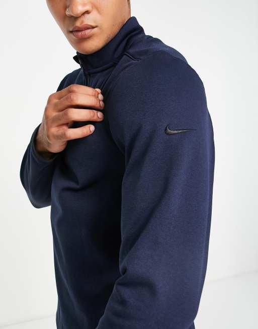 Nike Golf – Victory Therma-FIT – Granatowy top z suwakiem pod szyją, 3 z 4