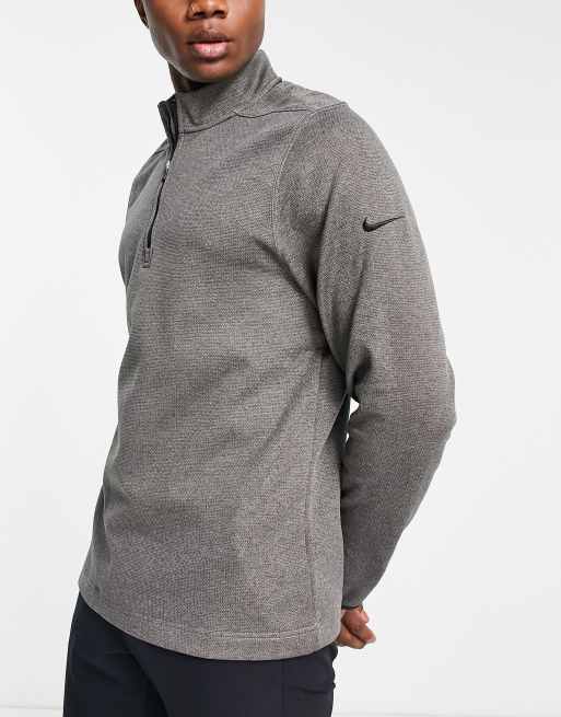 Nike Golf Victory Therma FIT half zip top in gray ASOS