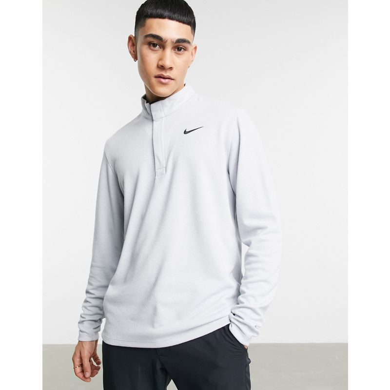 Uomo Giacche Nike - Golf Victory - Top grigio con zip corta