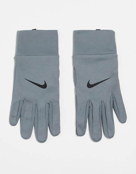 Nike – Grå, therma-fit fleecehandskar - view 1