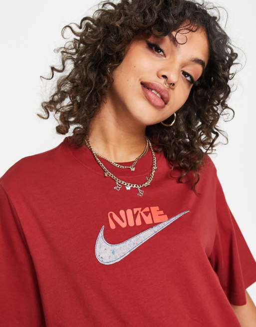 Nike red hot sale shirts womens