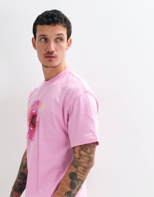 Nike graphic donut t-shirt in pink, 3 of 5