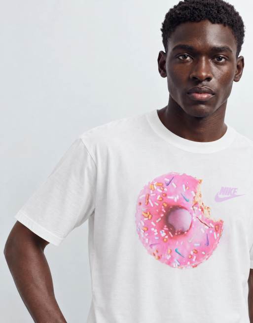 Nike graphic donut t-shirt in white, 7 of 9