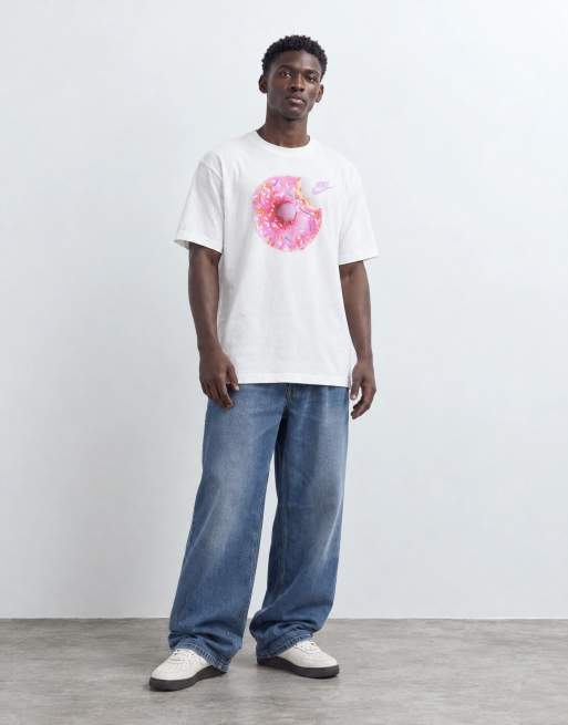 Nike graphic donut t-shirt in white, 8 of 9