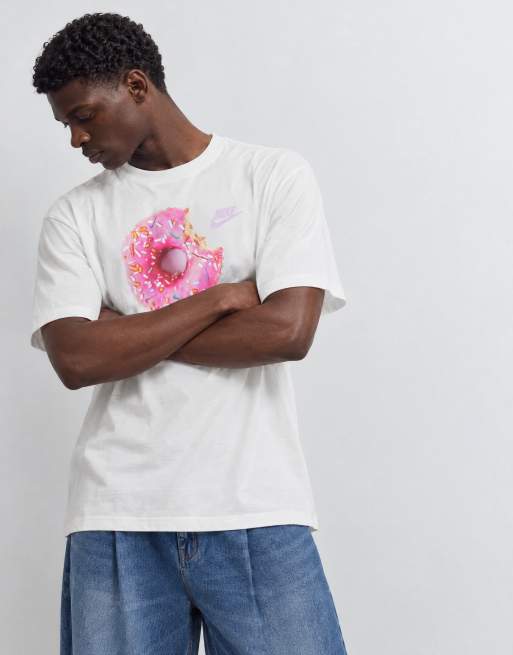 Nike graphic donut t-shirt in white, 9 of 9