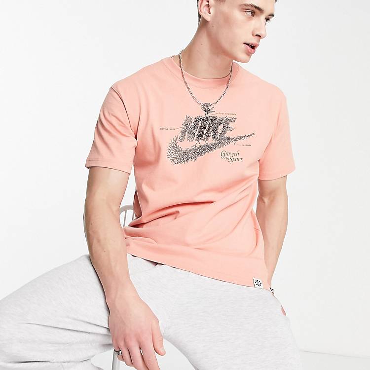 Nike oversized t-shirt washed pink | ASOS