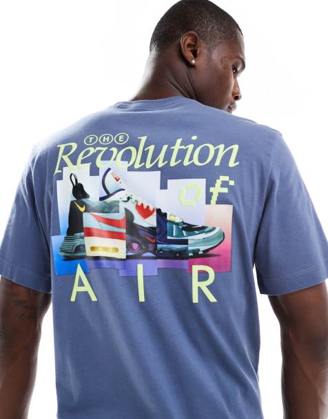 Nike graphic t-shirt in blue - view 1