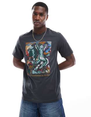 Nike Graphic T-shirt In Smoke Gray