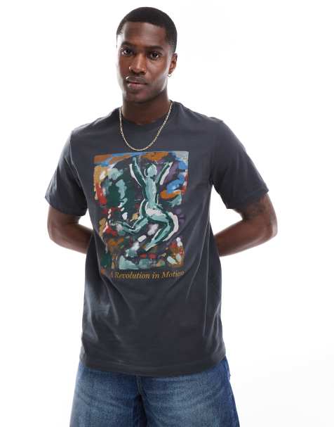 Nike graphic t-shirt in smoke gray - view 1