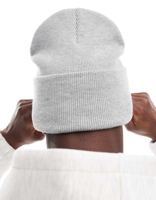 Nike – Graue Strickmütze mit Swoosh-Logo, 4 von 4