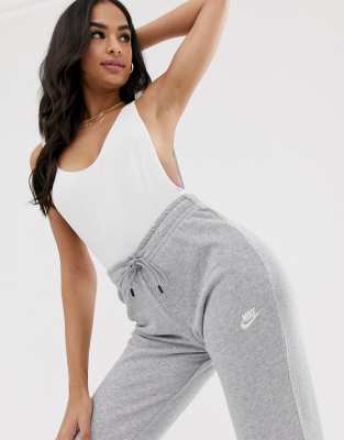 nike gray essentials slim sweatpants