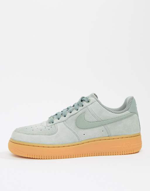 nike air force 1 green gum