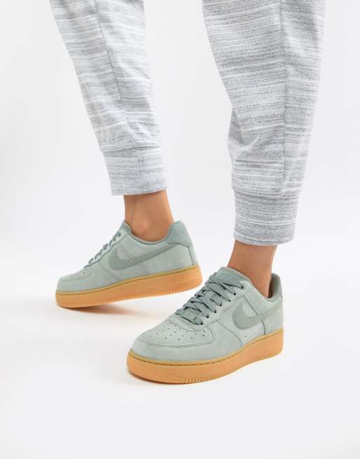 Nike air force one cheap trainers outdoor green suede gum