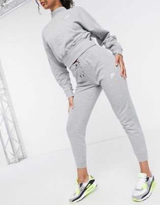 womens nike essential joggers grey