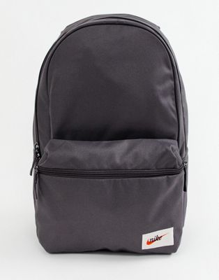 Nike Grey Heritage Label Backpack | ASOS