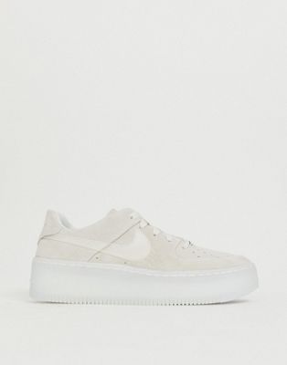 Nike Grey Ice Air Force 1 Sage Trainers 