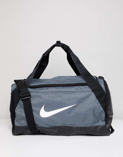 Nike Grey Swoosh Logo Duffle Bag ASOS