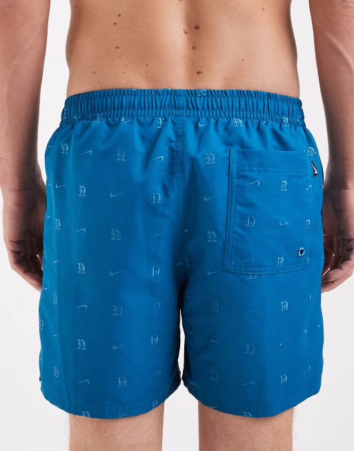 Nike - Grønne 5-tommers badeshorts i volley-stil med for, 5 af 5