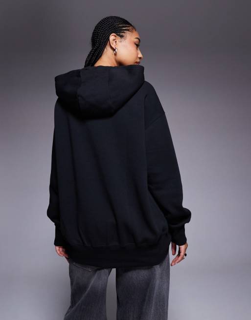 Nike Gym Life Swoosh graphic oversized hoodie in black, 4 of 4