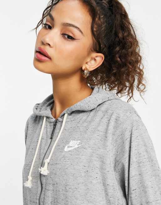 Nike Sportswear Gym Vintage Women's Full-Zip Hoodie - Beige