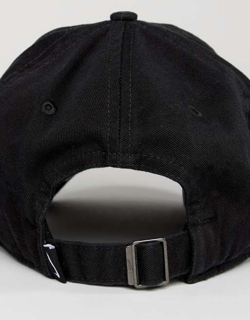 Nike H86 adjustable washed cap in black, 3 of 4