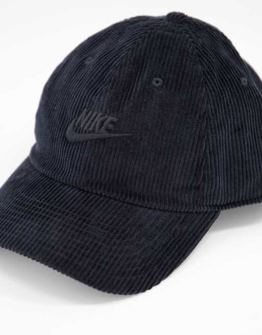 Nike - H86 Futura - Cappellino nero in velluto a coste con logo, 3 di 4