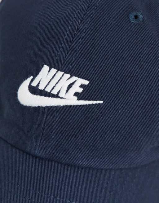 Nike H86 Futura washed adjustable cap in navy, 3 of 4