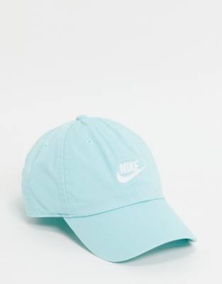 NIKE H86 FUTURA WASHED CAP IN AQUA-GREEN,913011-382