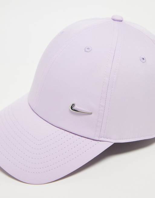 Nike metal swoosh cap in white