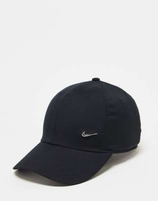 Nike H86 Metal Swoosh Cap Black Silver