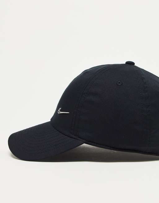 Nike Metal Swoosh Black Unisex Adult Baseball Cap/Hat One Size : :  Clothing, Shoes & Accessories