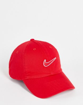 Nike H86 Swoosh cap in red