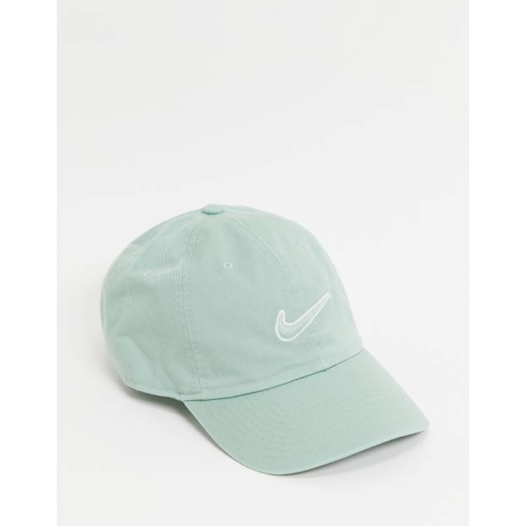 Nike H86 Swoosh washed cap in dusty green