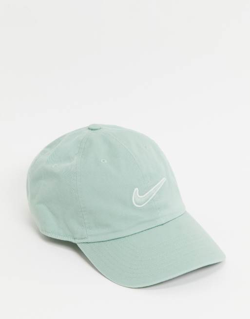 Nike H86 Swoosh washed cap in dusty green