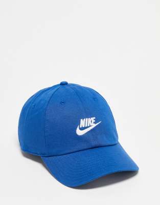 Nike Sportswear Heritage86 Futura Washed Hat In Blue
