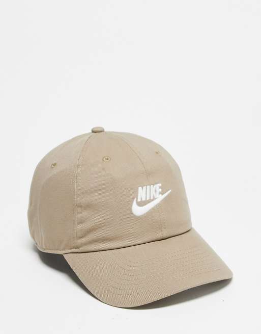 Nike H86 washed baseball cap in brown