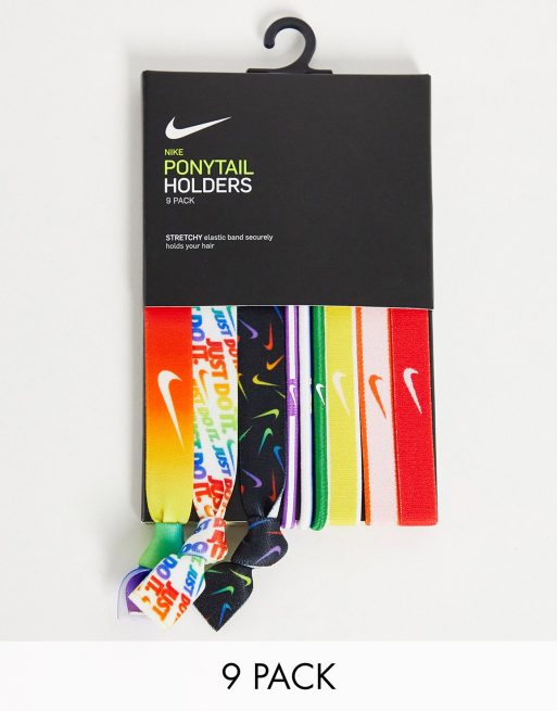 Nike hair bands 9pk in multi