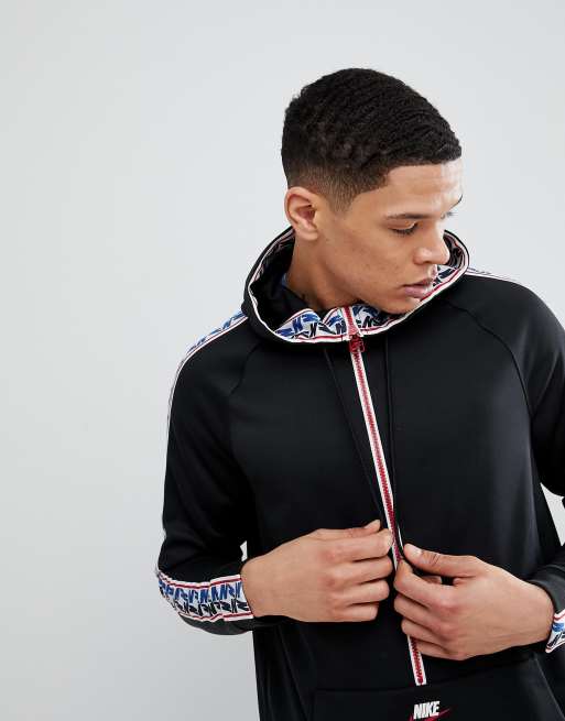 Nike taped zip hoodie sale