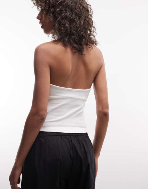 Nike haltertop in wit, 3 van 4