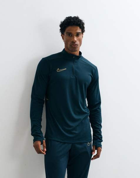 Nike haut Academy à demi-zip en vert foncé - view 1