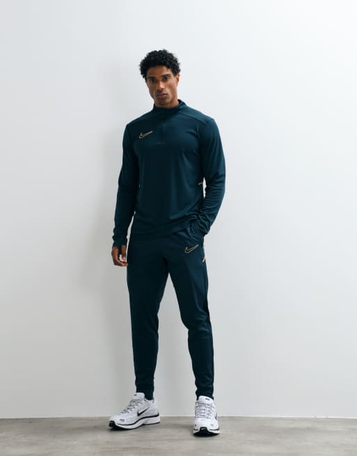 Nike haut Academy à demi-zip en vert foncé, 4 de 5