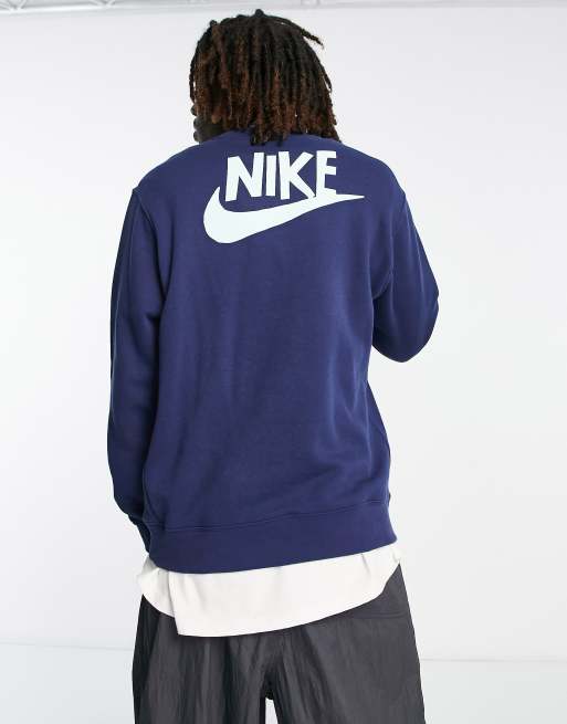 Nike 'Have a Nike Day' crew neck sweatshirt in midnight navy ASOS
