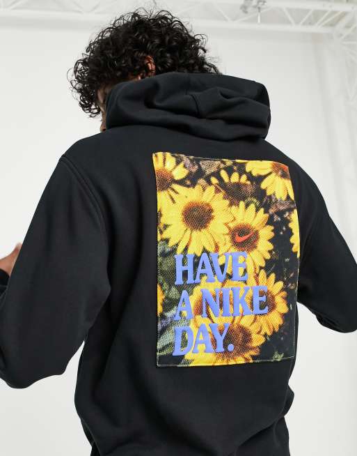 Nike embroidered best sale flower hoodie