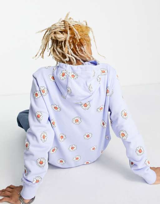 Nike - "Have a Nike Day" - Felpa con cappuccio blu marina chiaro con stampa, 2 di 4
