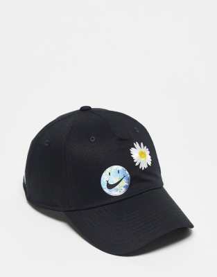 Nike 'Have a Nike Day' H86 embroidered cotton cap in black