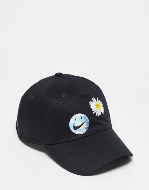 Nike Have a Nike Day H86 embroidered cotton cap in black ASOS