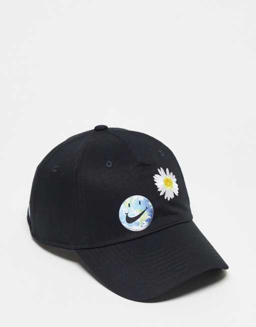 Nike - 'Have a Nike Day' H86 - Sort broderet kasket i bomuld