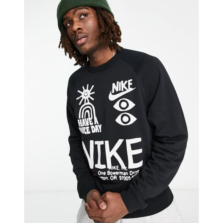 Nike Have A Nike Day sweatshirt in black